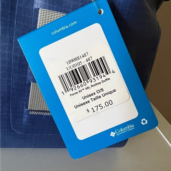 Columbia PFG Xl Blue & Gray Duffle Bag NWT - Picture 7 of 8